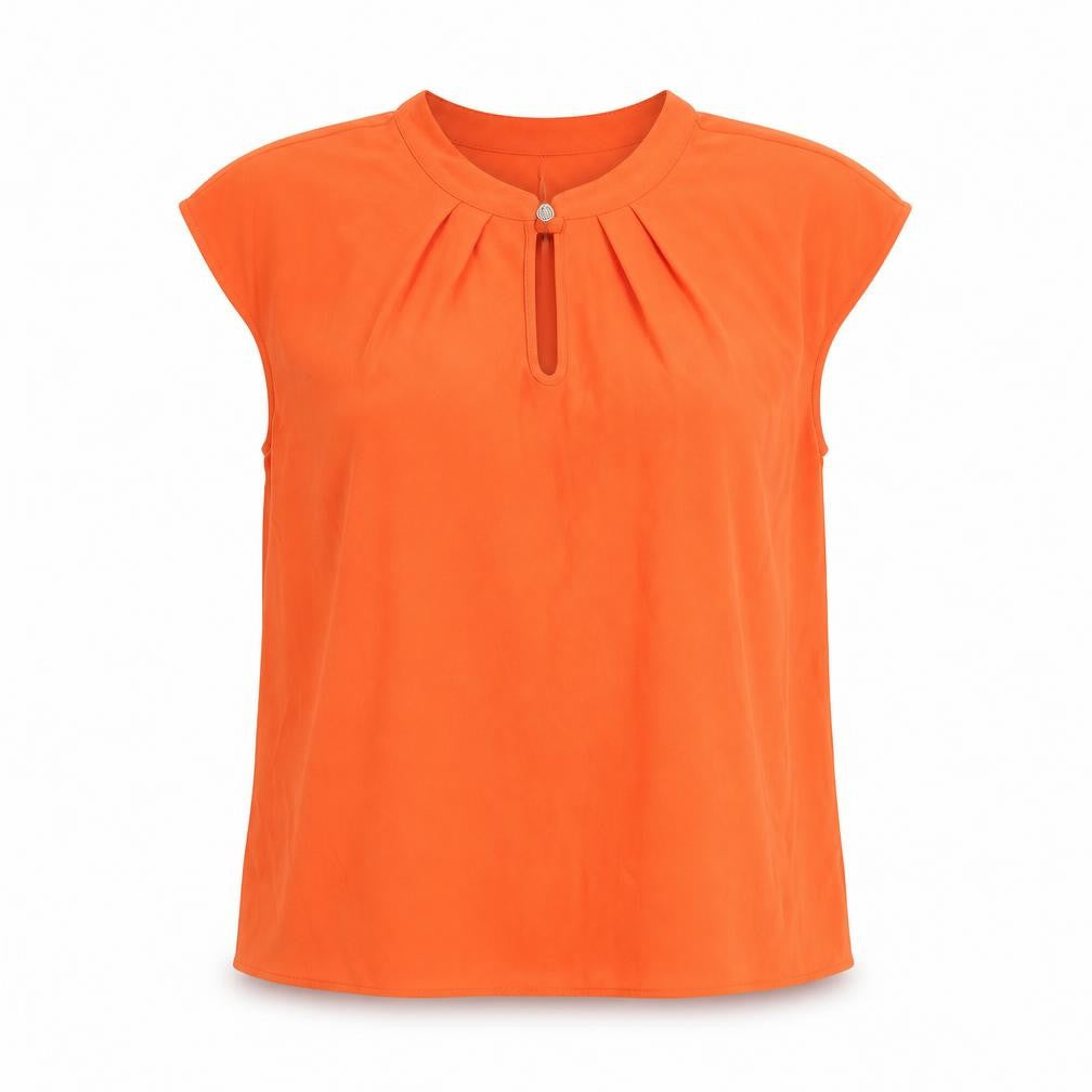 Paul Costelloe Living Studio Womens Orange Size 12 Sleeveless Blouse