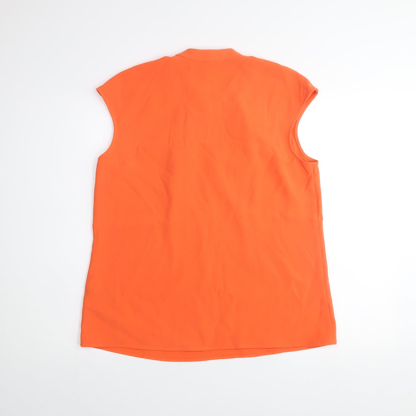 Paul Costelloe Living Studio Womens Orange Size 12 Sleeveless Blouse