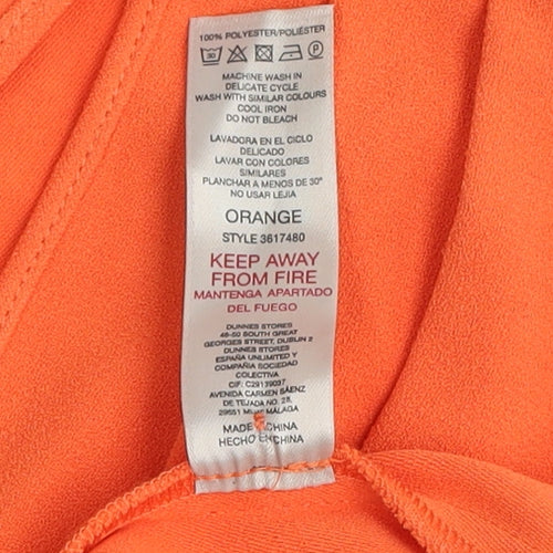 Paul Costelloe Living Studio Womens Orange Size 12 Sleeveless Blouse