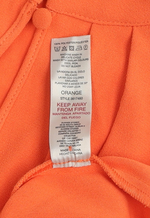 Paul Costelloe Living Studio Womens Orange Size 12 Sleeveless Blouse