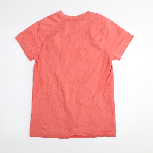 Dunnes Stores Womens Pink Polyamide Short Sleeve Active T-Shirt Size 14