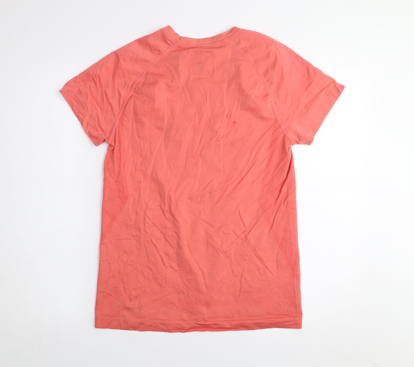 Dunnes Stores Womens Pink Polyamide Short Sleeve Active T-Shirt Size 14