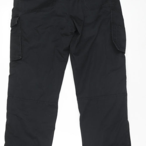 Parkside Men's Black Straight Cargo Work Jeans Size 32 Regular Fit