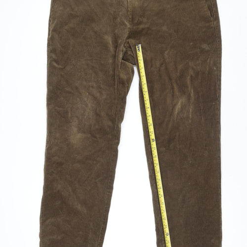 bugatti Men's Brown Corduroy Chino Trousers Size 2XL 38in