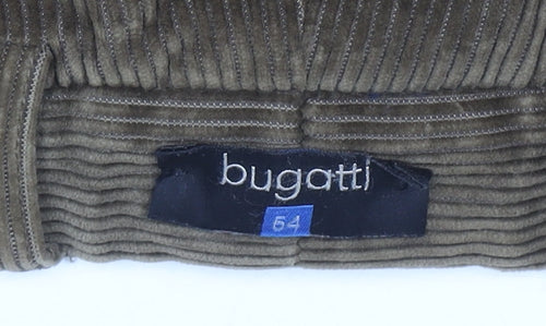bugatti Men's Brown Corduroy Chino Trousers Size 2XL 38in