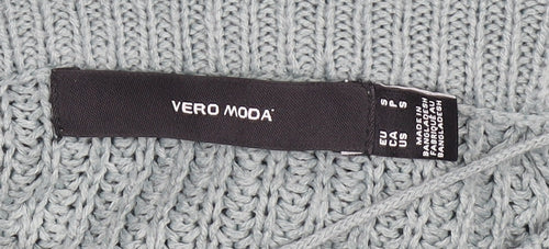 Vero Moda Women’s Green Chunky Knit Crew Neck Jumper Size S