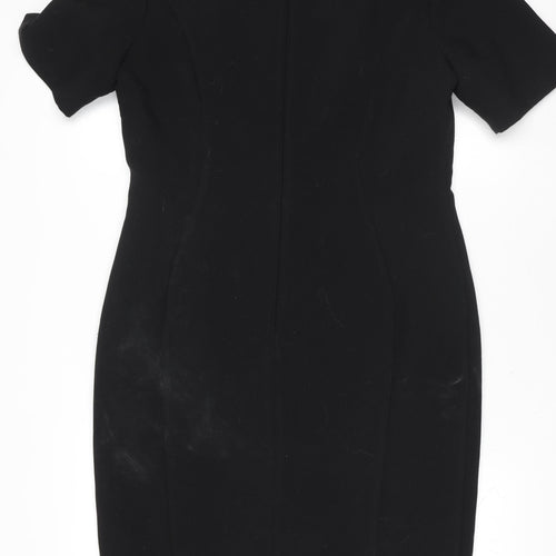 Dunnes Women Black Size 14 Knee Length Bodycon Dress