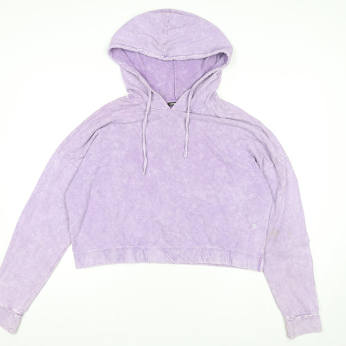 Pep&Co Women’s Lilac Pullover Hoodie L Cotton Blend Casual