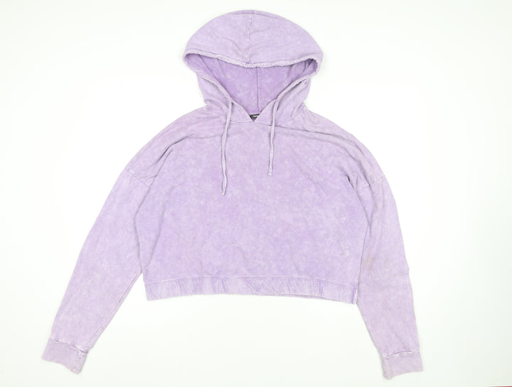 Pep&Co Women’s Lilac Pullover Hoodie L Cotton Blend Casual