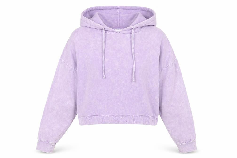 Pep&Co Women’s Lilac Pullover Hoodie L Cotton Blend Casual