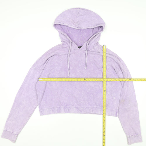 Pep&Co Women’s Lilac Pullover Hoodie L Cotton Blend Casual