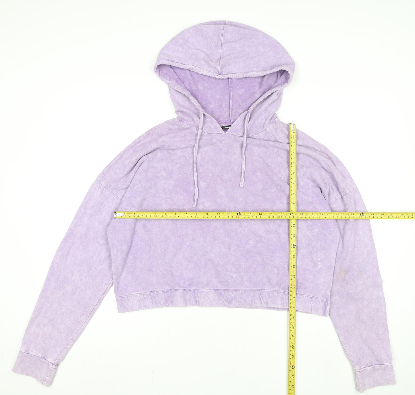 Pep&Co Women’s Lilac Pullover Hoodie L Cotton Blend Casual