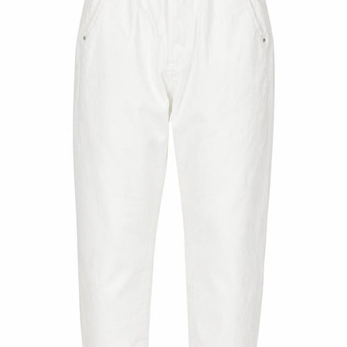 Savida Women’s White High Rise Mom Jeans Size 8 Cotton Denim