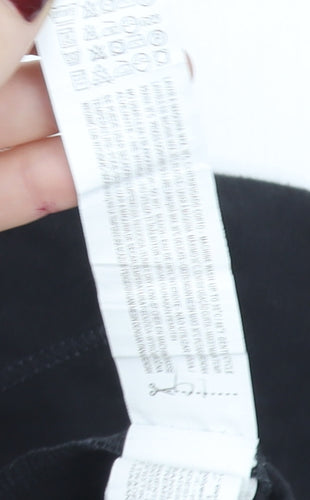 ZARA Boys Black Long Sleeve Cotton Basic T-Shirt 9-10 Years