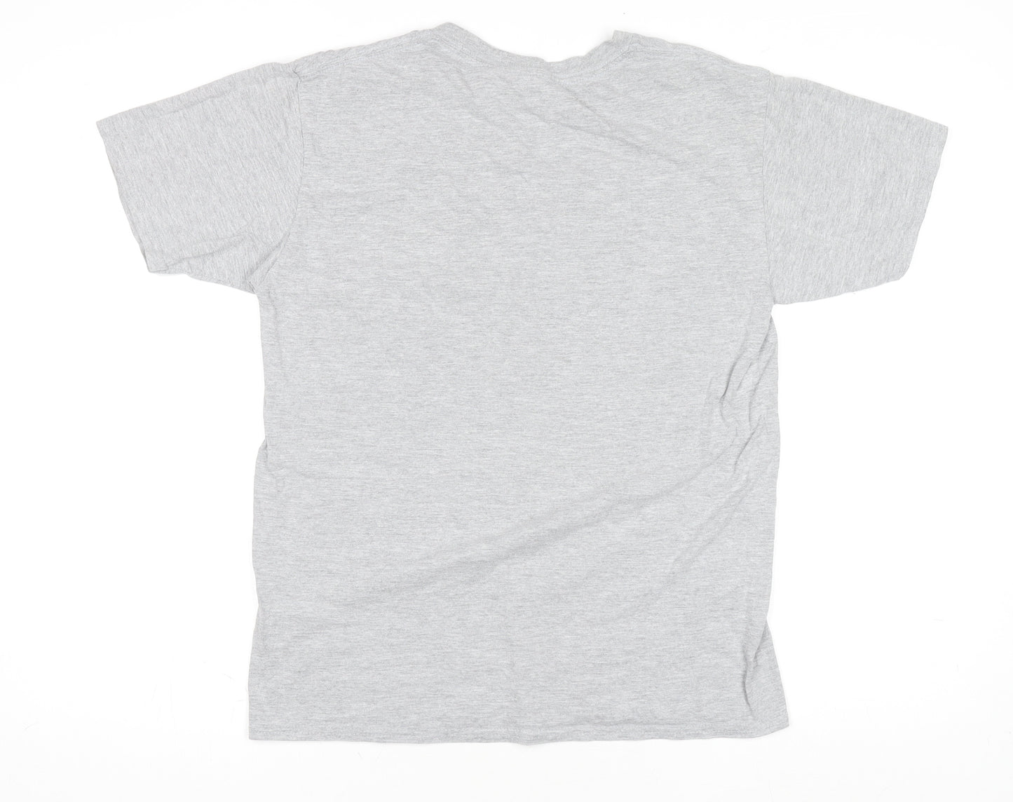 Men’s Grey Funny Powerlifting Graphic T-Shirt Size M