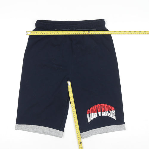 Converse Boys Navy Sweat Shorts XL 13-15 Years Athletic Drawstring