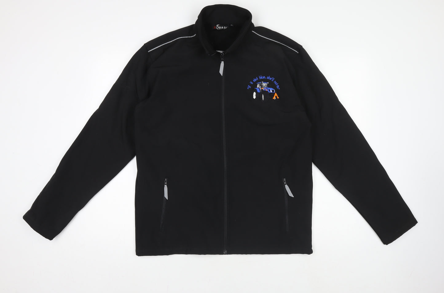 Kobra Workwear Mens Black M Softshell Embroidered Jacket