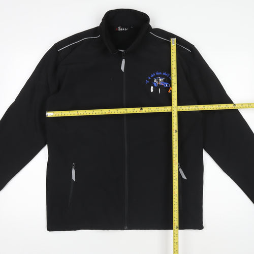 Kobra Workwear Mens Black M Softshell Embroidered Jacket