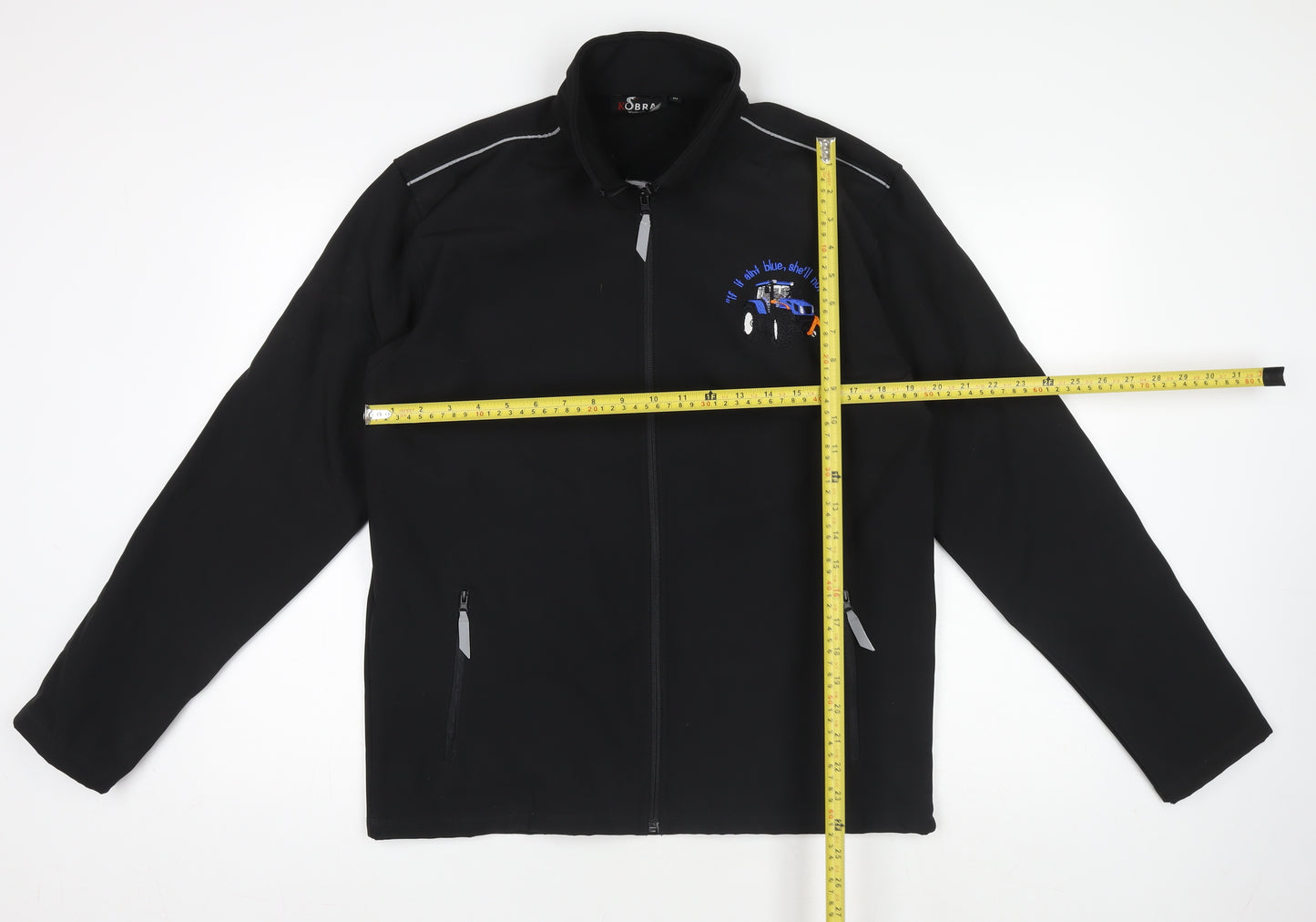 Kobra Workwear Mens Black M Softshell Embroidered Jacket