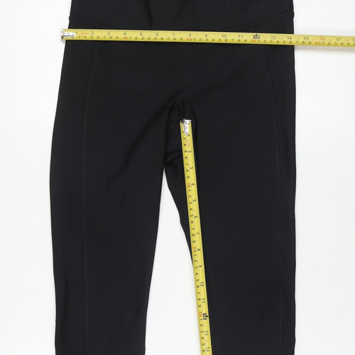 Under Armour Girls Black HeatGear Compression Ankle Leggings M