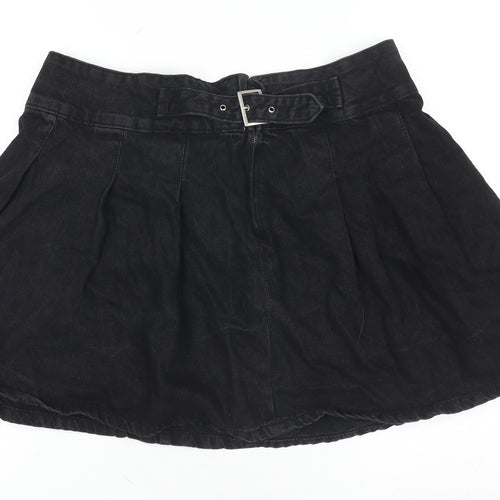 Primark Women’s Black Denim A-Line Short Skirt Size 16