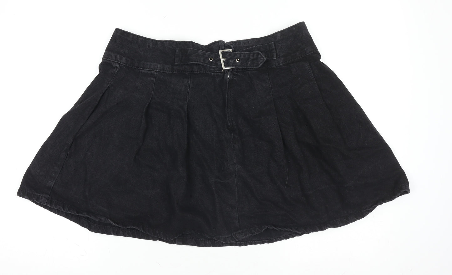 Primark Women’s Black Denim A-Line Short Skirt Size 16