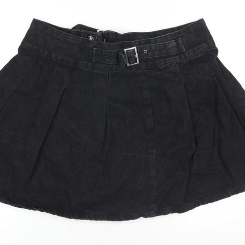 Primark Women’s Black Denim A-Line Short Skirt Size 16