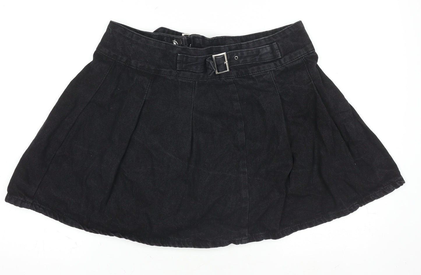 Primark Women’s Black Denim A-Line Short Skirt Size 16
