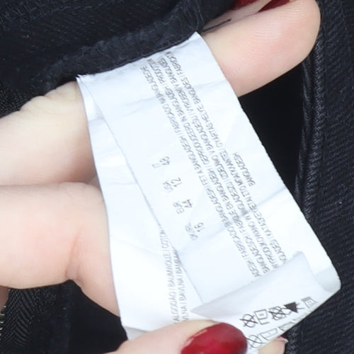 Primark Women’s Black Denim A-Line Short Skirt Size 16