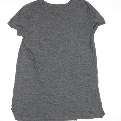 Atmosphere Womens Grey T-Shirt Size 14 Casual Studded Haute Chic