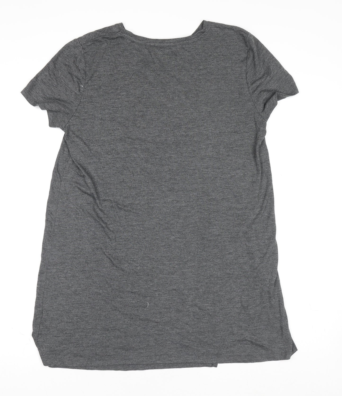 Atmosphere Womens Grey T-Shirt Size 14 Casual Studded Haute Chic