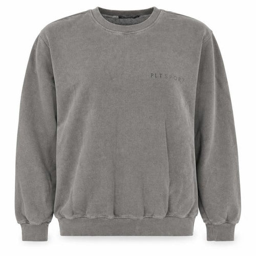 PrettyLittleThing Women’s Grey Pullover Jumper PLT Sport Logo M Cotton Blend