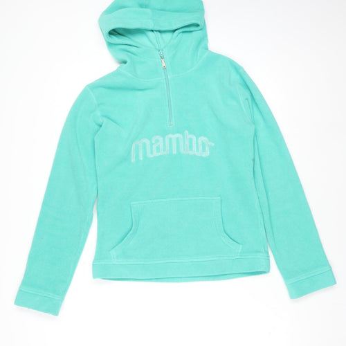 Mambo Goddess Women’s Blue Fleece Hoodie Jumper Size 12