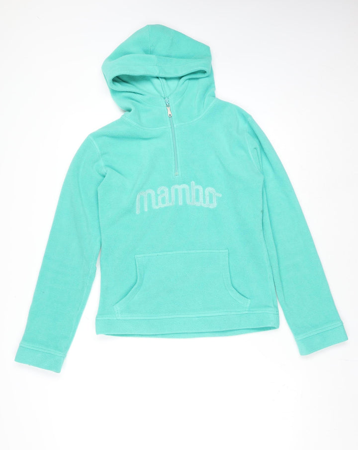 Mambo Goddess Women’s Blue Fleece Hoodie Jumper Size 12