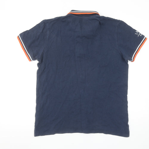 Jack & Jones Men’s Blue Originals Polo Shirt Size L Casual Style