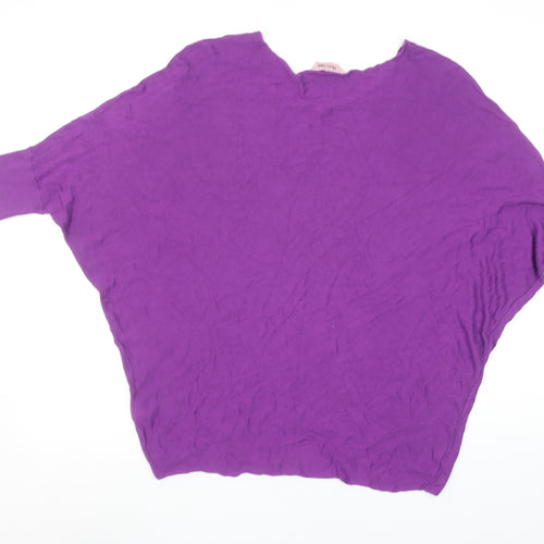 Phase Eight Women's Purple Relaxed Fit Viscose Batwing Blouse M