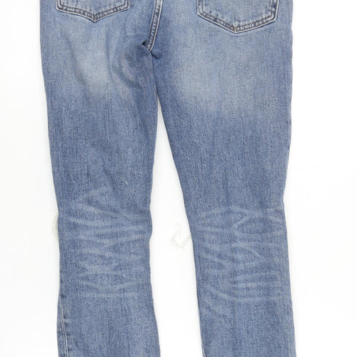 GAP Women's Blue Distressed Skinny Jeans Size 12 Regular Fit
