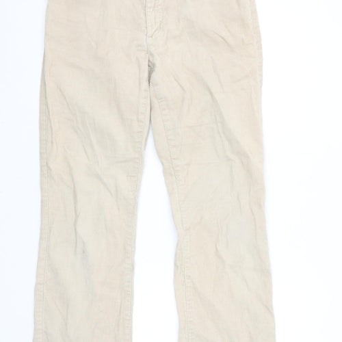 GAP Women's Beige Corduroy Bootcut Stretch Trousers Size 8