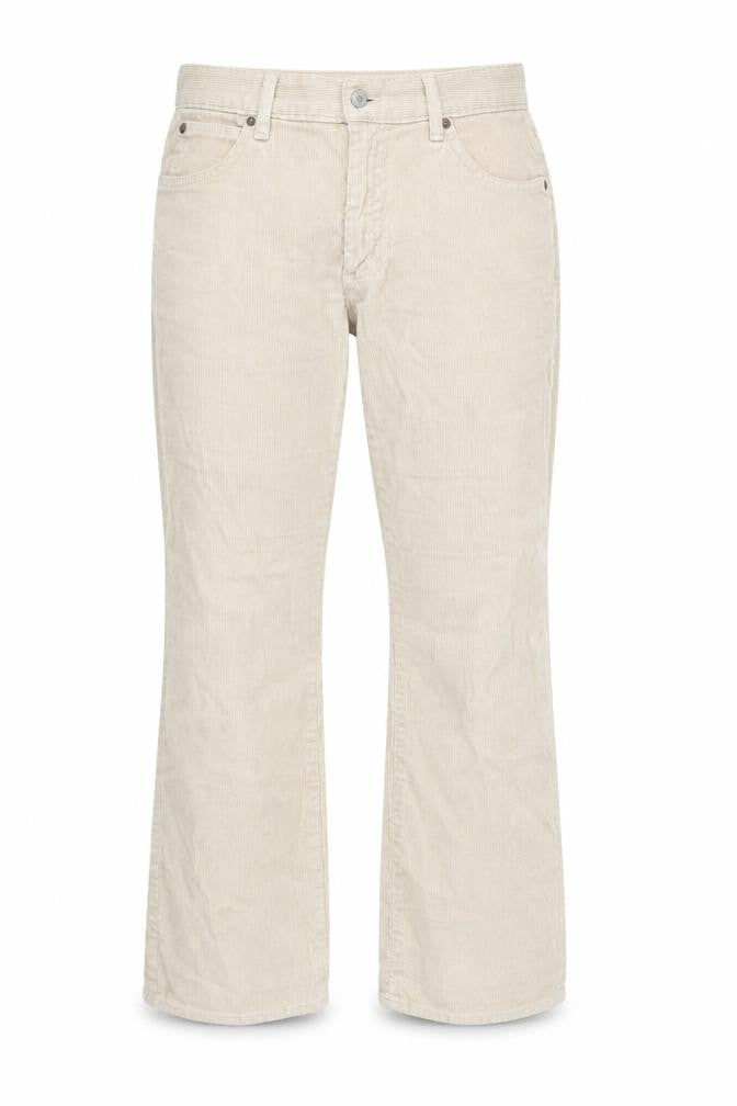 Front view of Gap Women's Beige Corduroy Bootcut Stretch Trousers, size 8