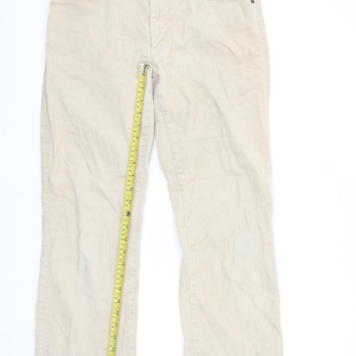 GAP Women's Beige Corduroy Bootcut Stretch Trousers Size 8