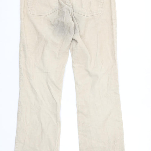 GAP Women's Beige Corduroy Bootcut Stretch Trousers Size 8