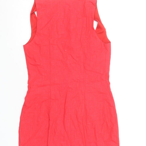 Diffuse Women's Red Sleeveless Sheath Dress Size 8 Party Cocktail