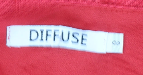 Diffuse Women's Red Sleeveless Sheath Dress Size 8 Party Cocktail
