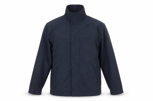 Front view of Wellington Men's Blue Full Zip Mid-Length Jacket, size 40, Regular