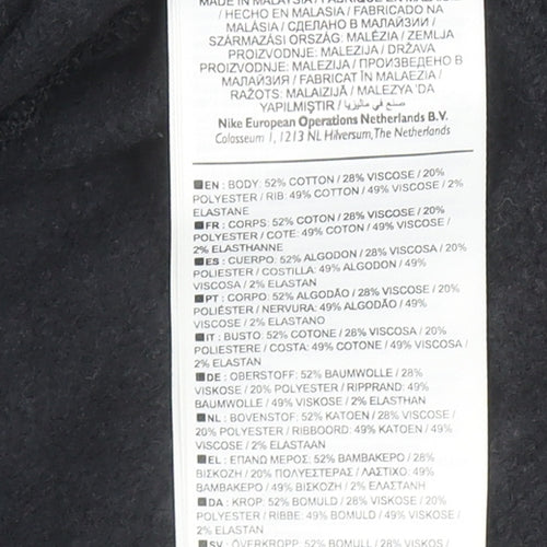Nike Girls Black Hoodie 10-12 Years Pullover Just Do It Graphic Sweatshirt