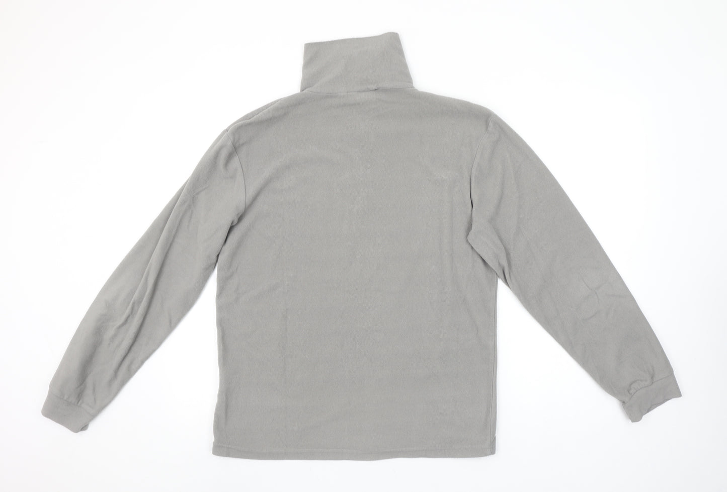On Spirit Women's Grey Fleece 1/4 Zip Pullover Sweatshirt M