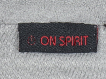 On Spirit Women's Grey Fleece 1/4 Zip Pullover Sweatshirt M