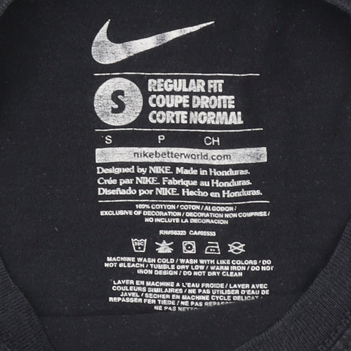 Nike SB Men's Black Cotton Regular Fit Graphic T-Shirt Size S