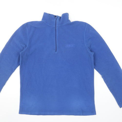 8848 Women’s Blue Fleece 1/2 Zip Pullover Sweatshirt M