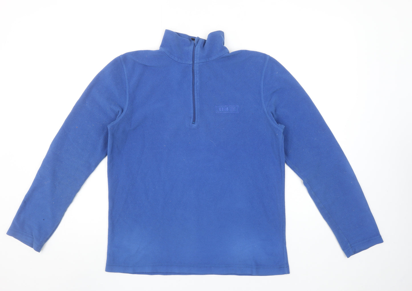 8848 Women’s Blue Fleece 1/2 Zip Pullover Sweatshirt M